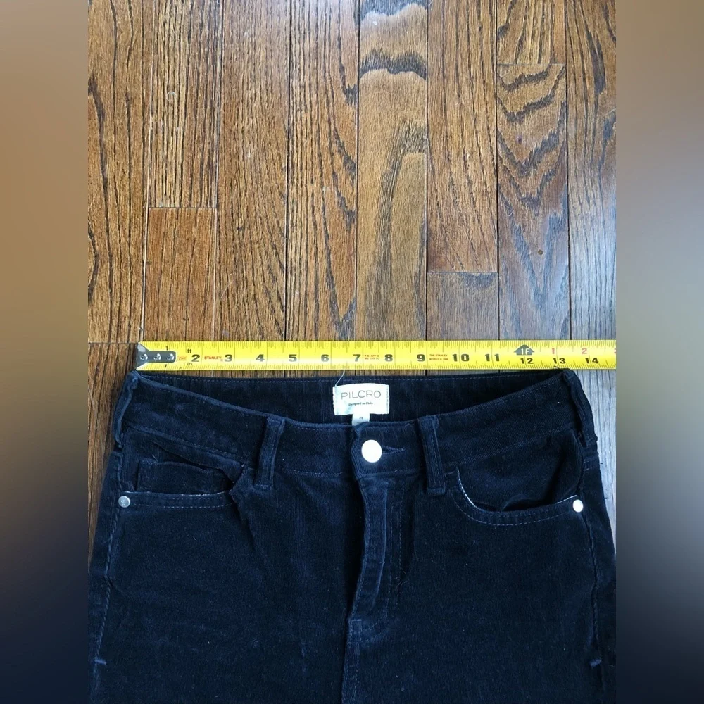 Pilcro Deep Navy Blue Corduroy High-Rise Skinny Ankle Jeans - EUC! - Picture 8 of 14